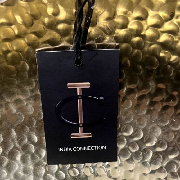 Garden Cottage Gilded Round Chip & Dip Gold Bowl Party Summer Fun Family SZ 0S - Picture 5 of 5